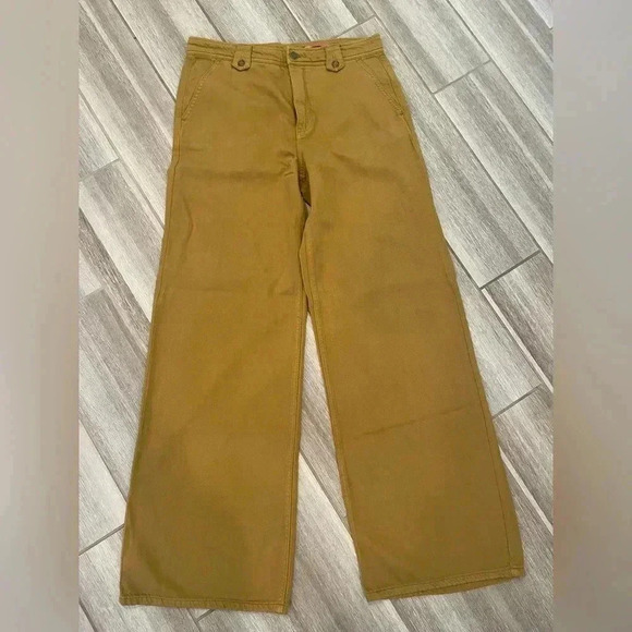 Anthropologie Pilcro Low-Rise Column Wide Leg Pants Size 29 TALL - Picture 5 of 9